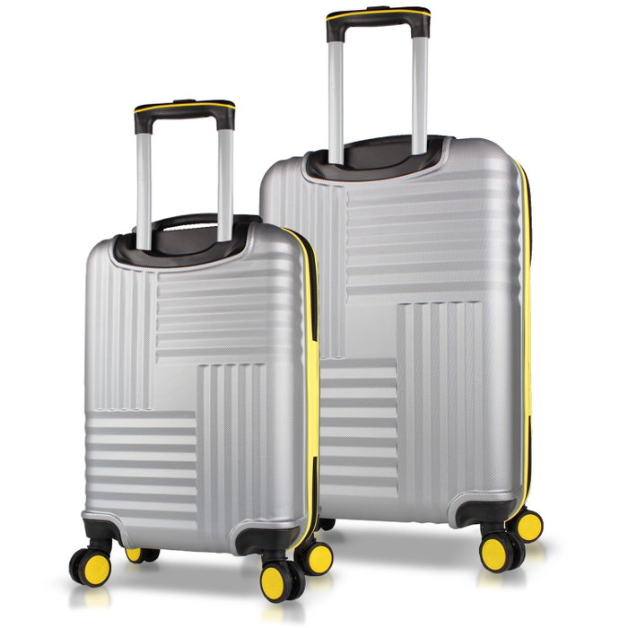 Zoozie Bags Juego de maletas de 2 piezas Gris
